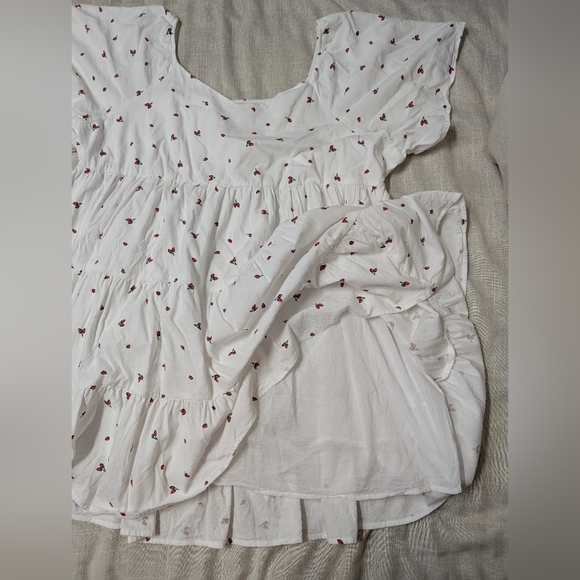 SO 🍓 Strawberry Tiered MIDI Dress - Plus Size 3X - Picture 6 of 13